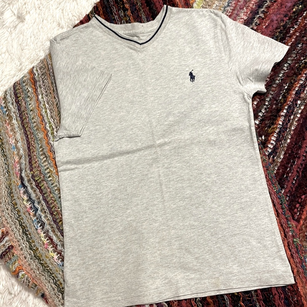POLO RALPH LAUREN heather grey size S Boys